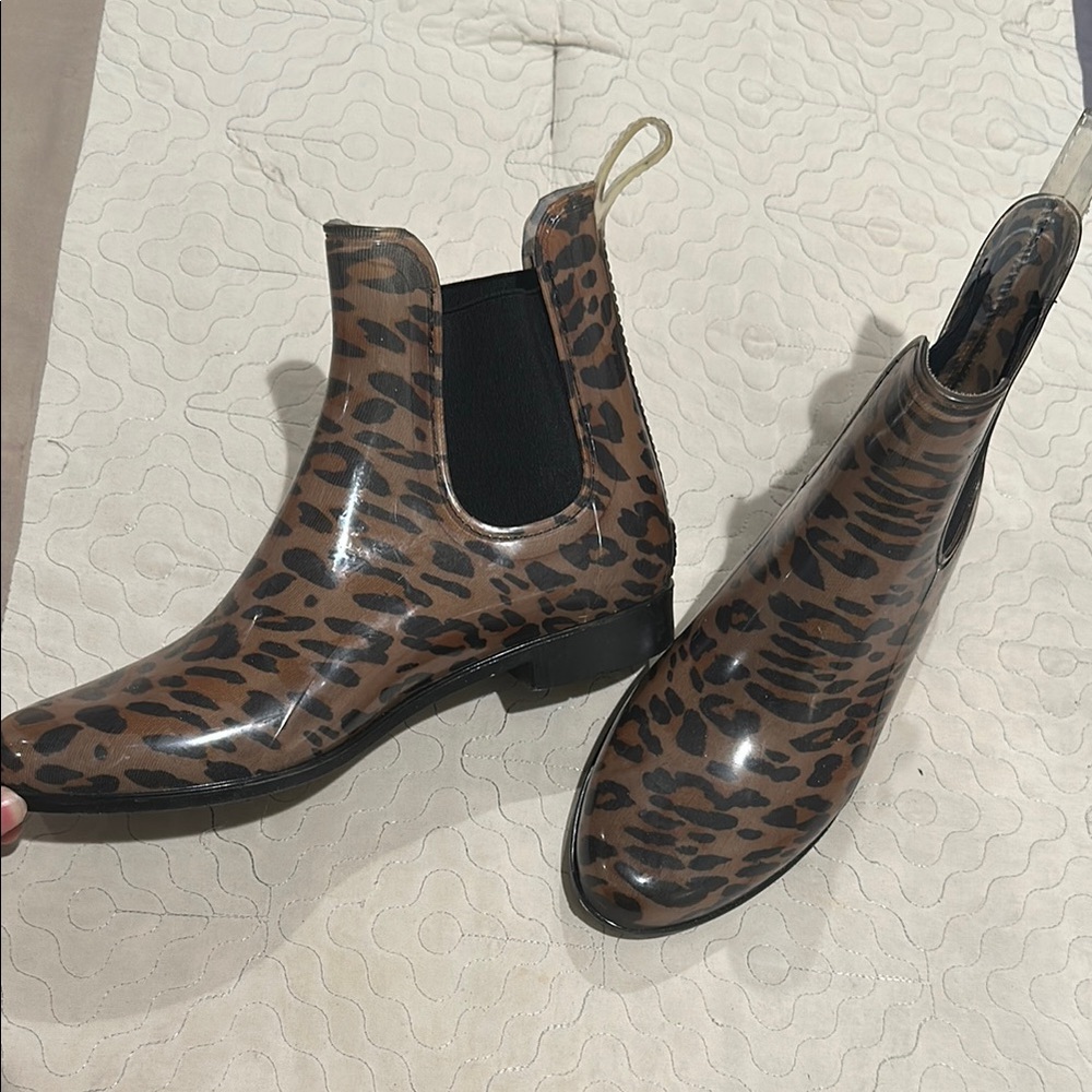 Aldo Leopard Print Women's Chelsea Rain Boots